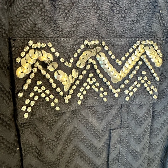 NEW Sass& Bide Navy&Rhinestone Citrone Dreams Drawstring Bling Lightweight Coat - Picture 6 of 11